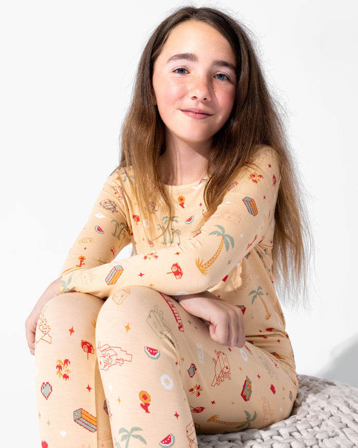 Minecraft: Summer Vibes Bamboo Kids Pajamas