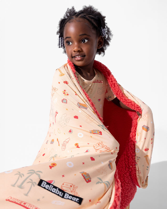 Minecraft: Summer Vibes Bamboo Sherpa Blanket