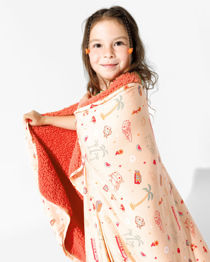 Minecraft: Summer Vibes Bamboo Sherpa Blanket
