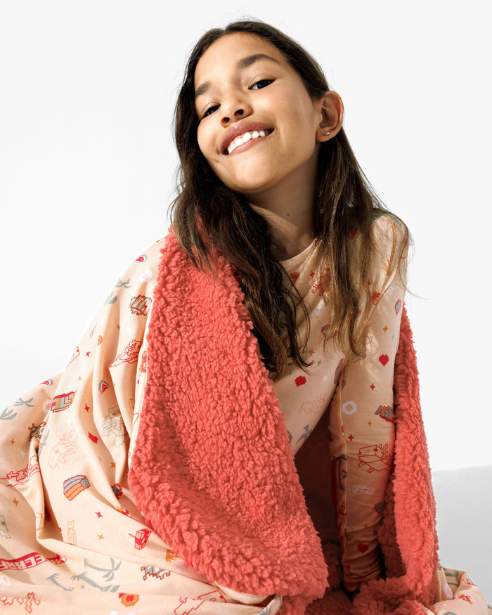 Minecraft: Summer Vibes Bamboo Sherpa Blanket