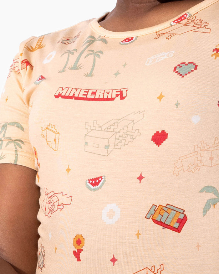 Minecraft: Summer Vibes Kids Pajama Short Set