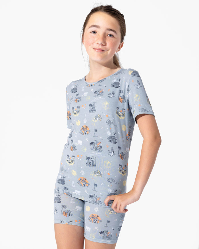 Minecraft: Time to Mine Bamboo Kids Pajama Short Set
