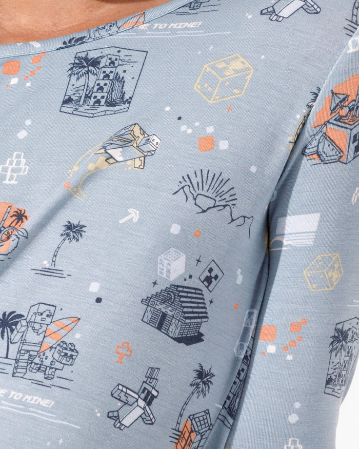 Minecraft: Time to Mine Bamboo Kids Pajamas
