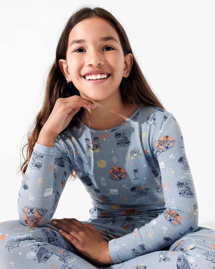 Minecraft: Time to Mine Bamboo Kids Pajamas