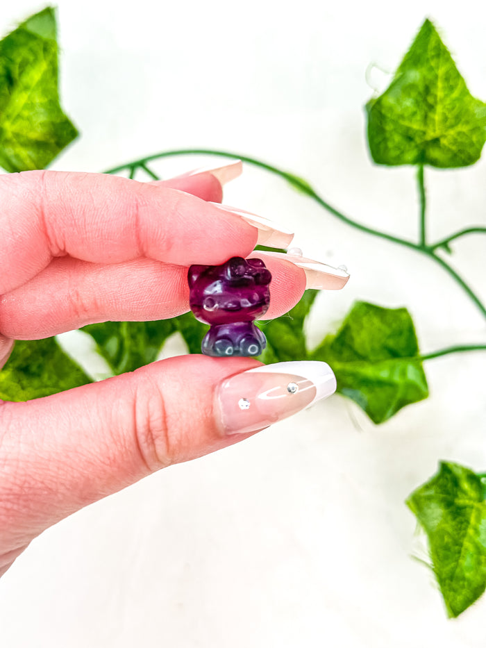 Mini Fluorite Hello Kitty