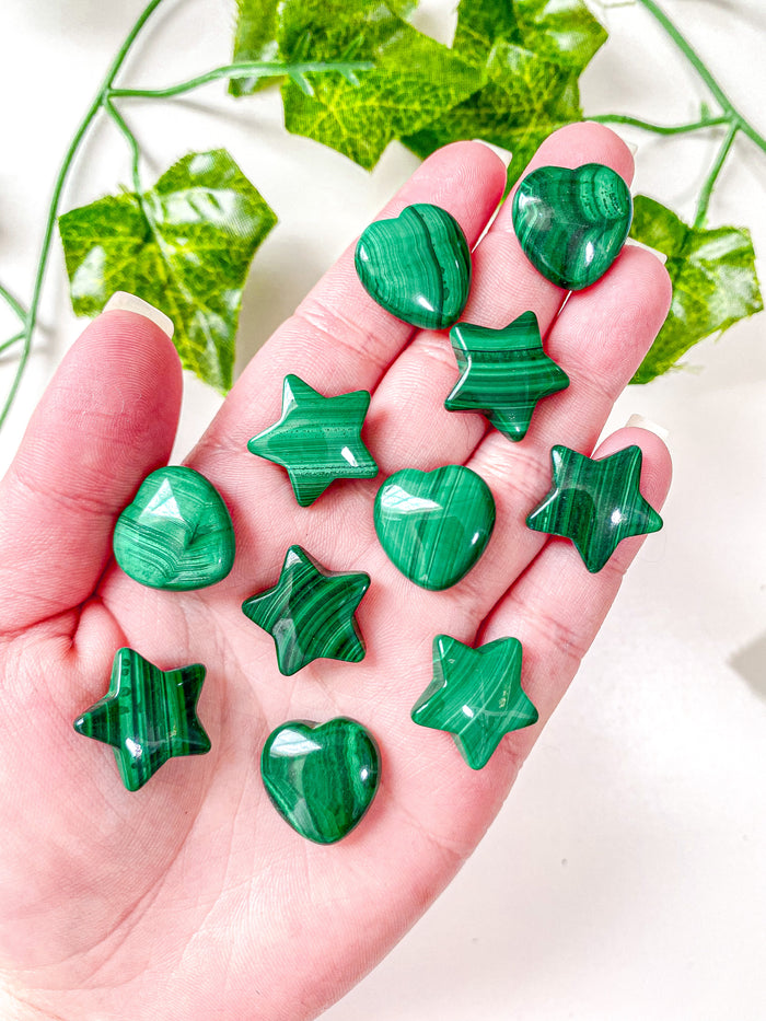 Mini Malachite Star/Heart