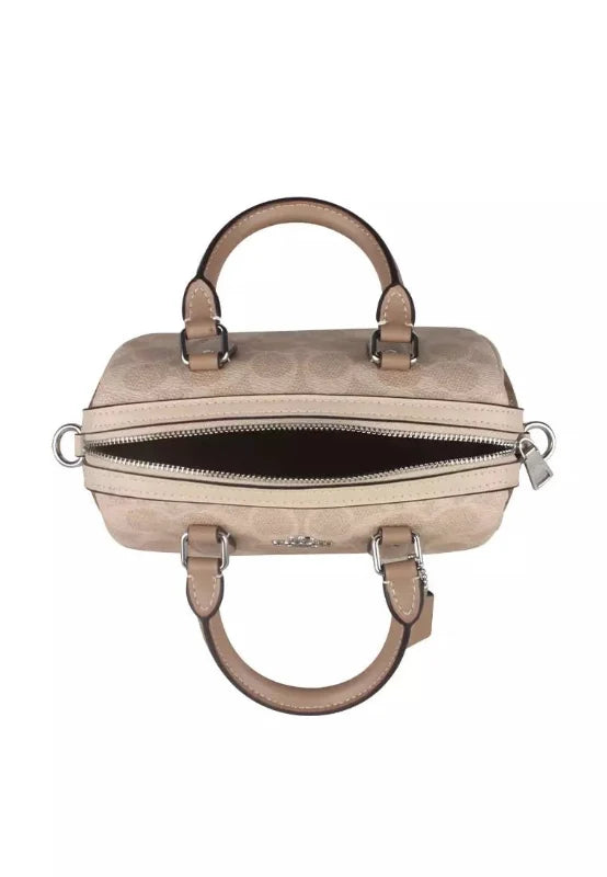 COACH Mini Rowan Crossbody Bag In Blocked Signature HB1 - Runner