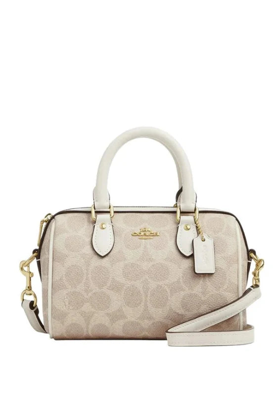 COACH Mini Rowan Crossbody Bag In Blocked Signature HB2 - Runner