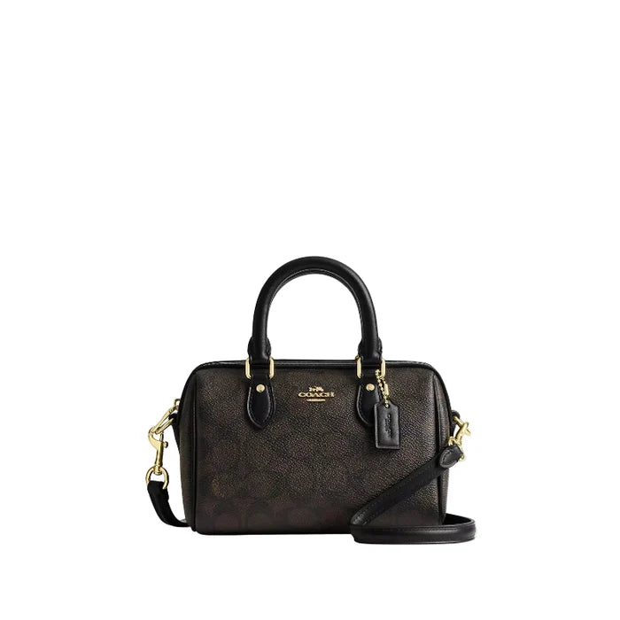 COACH Mini Rowan Crossbody Bag In Blocked Signature HB5 - Runner