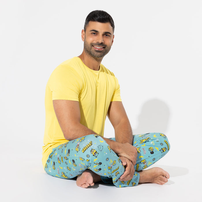 Minions Bello Banana Bamboo Men's Pajama Set