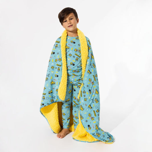 Minions Bello Banana Bamboo Sherpa Blanket
