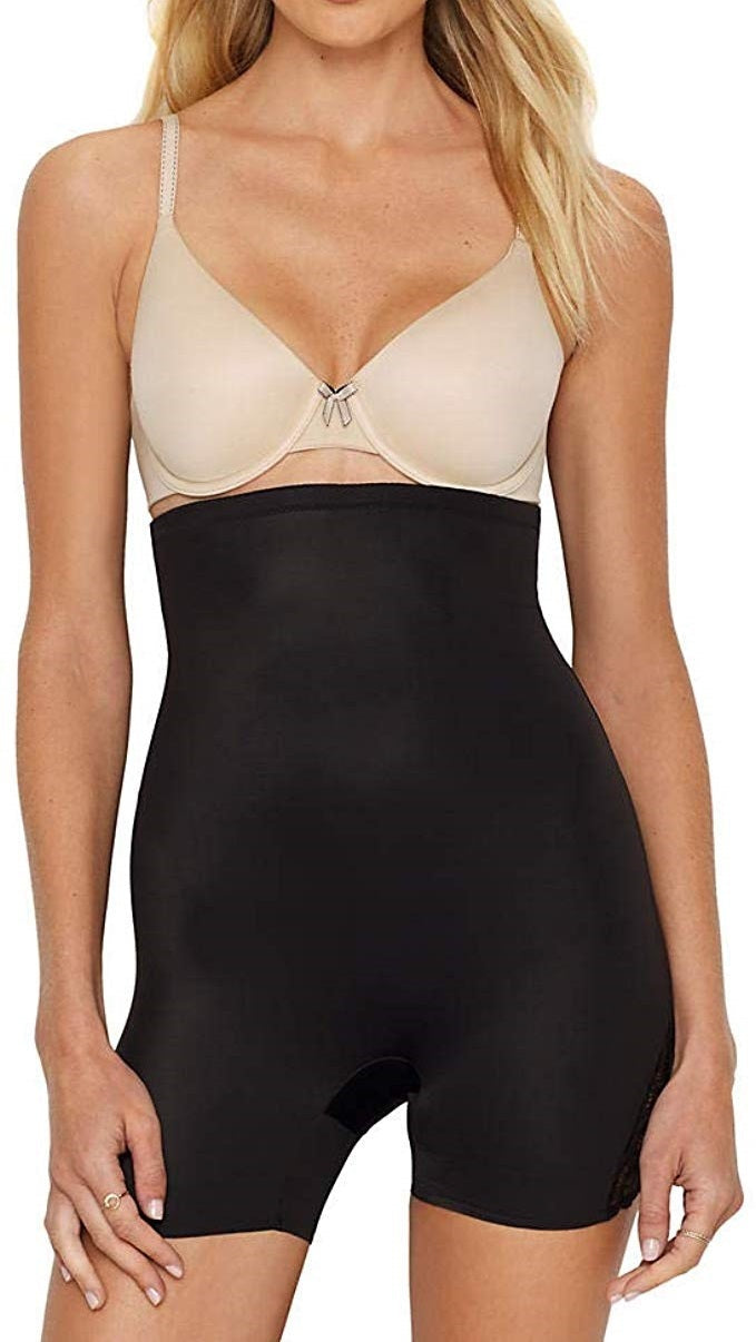 Miraclesuit Shape Away with Back Magic Lace Hi-Waist Boyshort - 2848