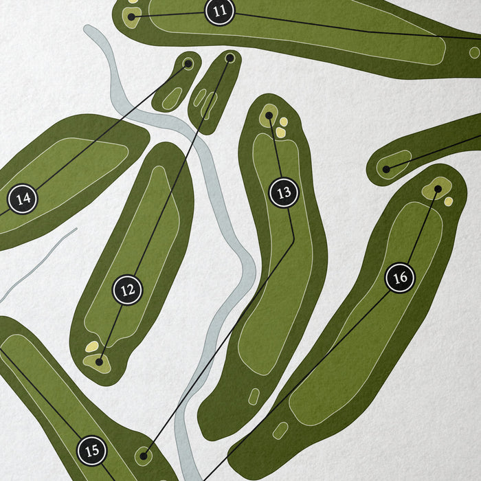Mohawk Park Golf Course - Woodbine Course | Golf Course Map | Close Up