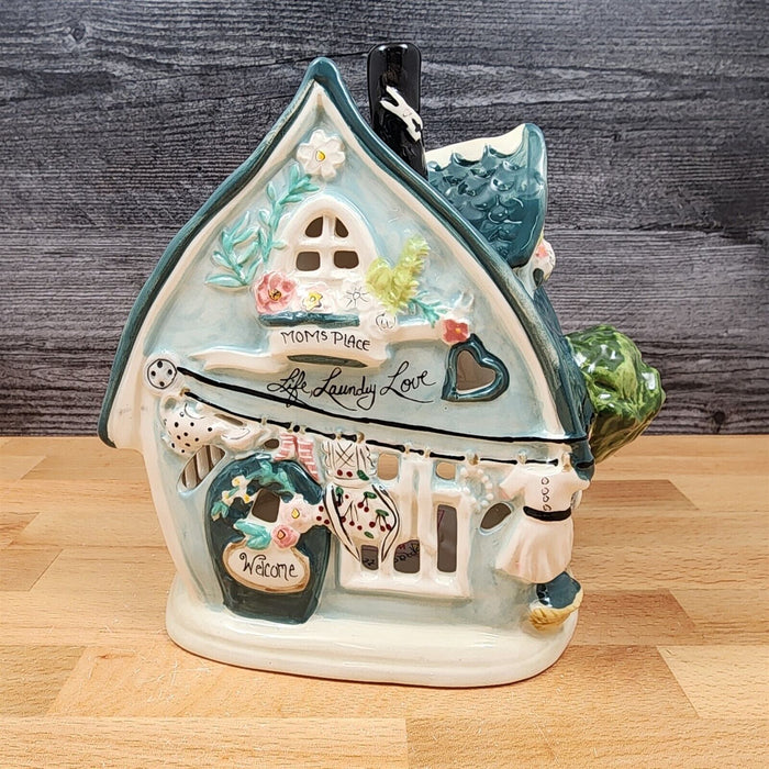 Mom's Place Candle House Tealight Holder by Heather Goldminc & Blue Sky