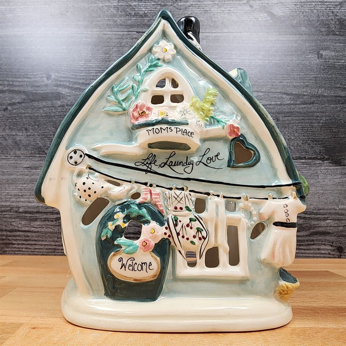 Mom's Place Candle House Tealight Holder by Heather Goldminc & Blue Sky