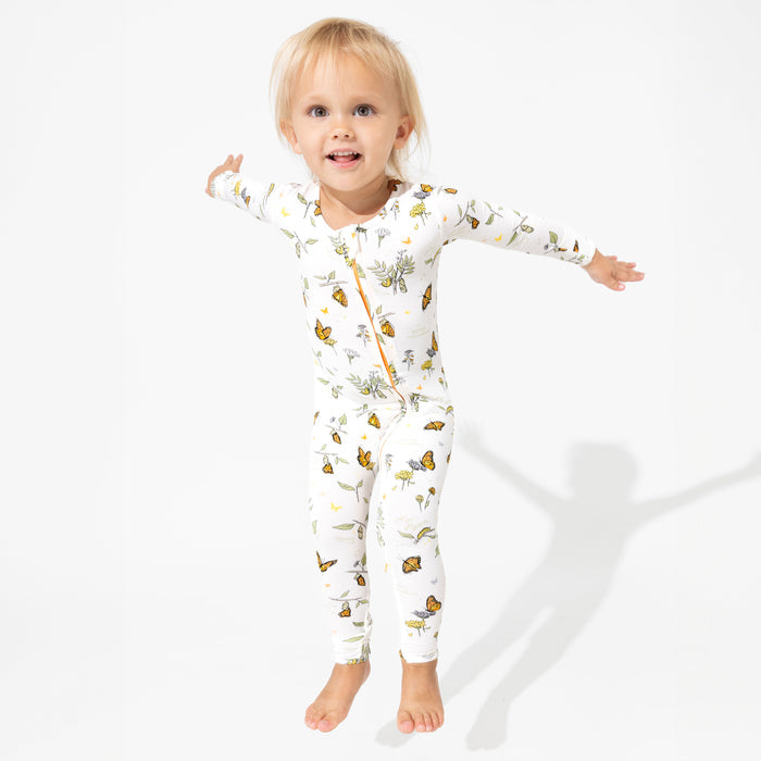 Monarch Butterfly Bamboo Convertible Footie