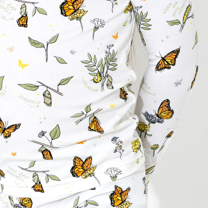 Monarch Butterfly Bamboo Kids Pajamas