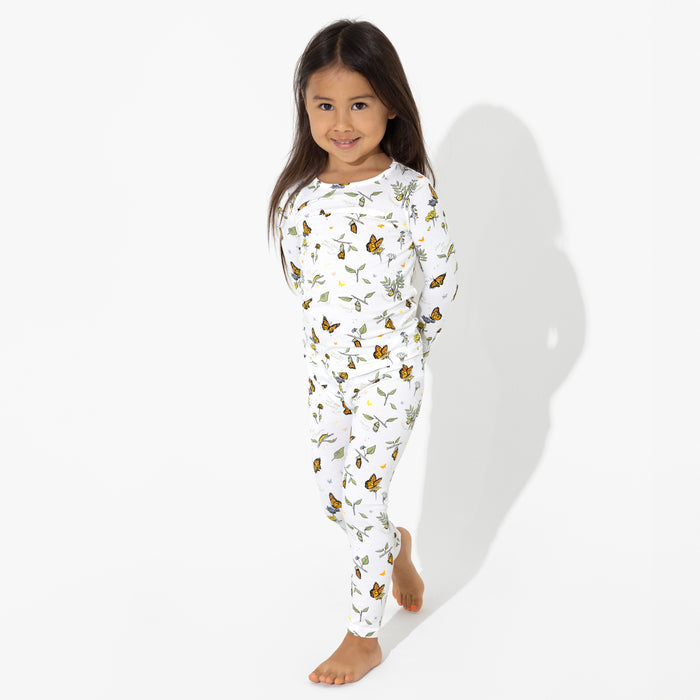 Monarch Butterfly Bamboo Kids Pajamas