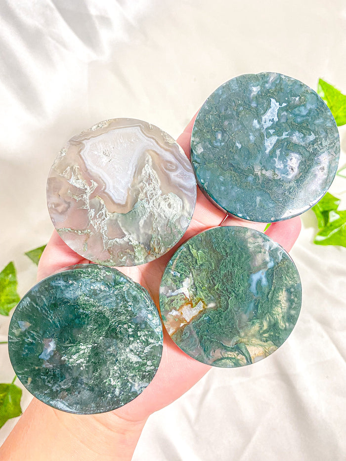 Moss Agate Disk