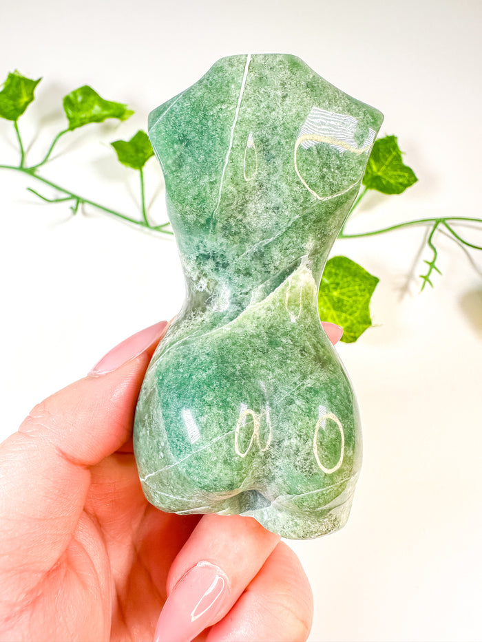 Moss Agate Goddess Body (58i)