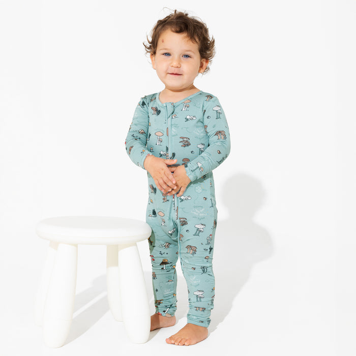 Mushroom Cycle Bamboo Convertible Footie