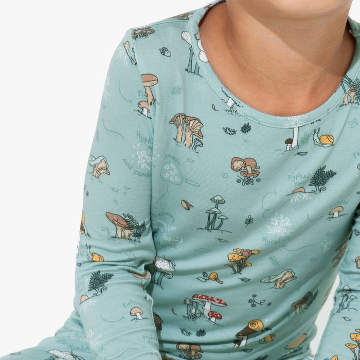 Mushroom Cycle Bamboo Kids Pajamas