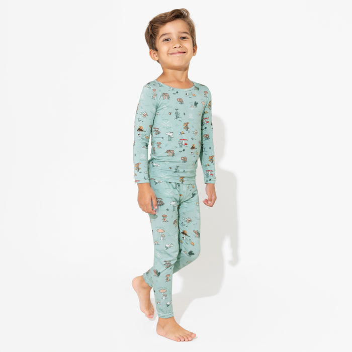 Mushroom Cycle Bamboo Kids Pajamas