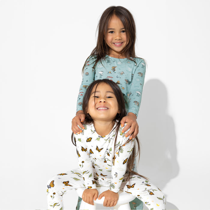 Mushroom Cycle Bamboo Kids Pajamas