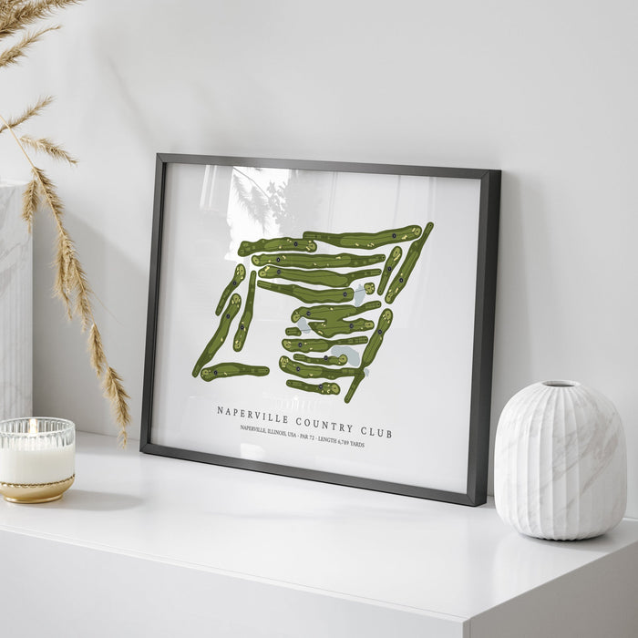 Naperville Country Club | Golf Course Map | On Table