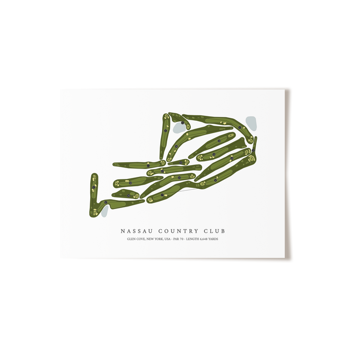 Nassau Country Club | Golf Course Map | Unframed