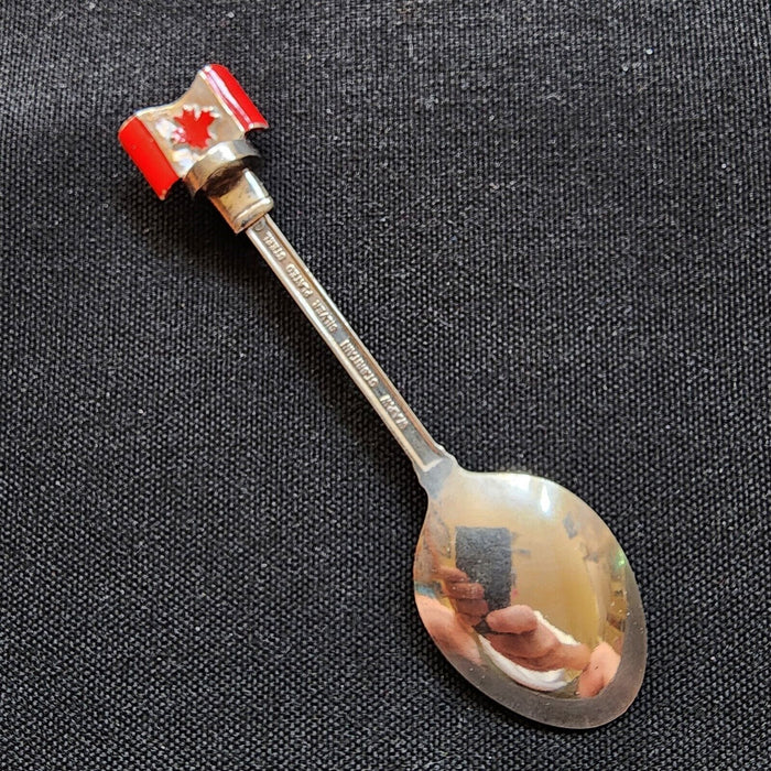 Niagara Falls Canada Collectible Souvenir Spoon 4in (10cm) Silver Plated