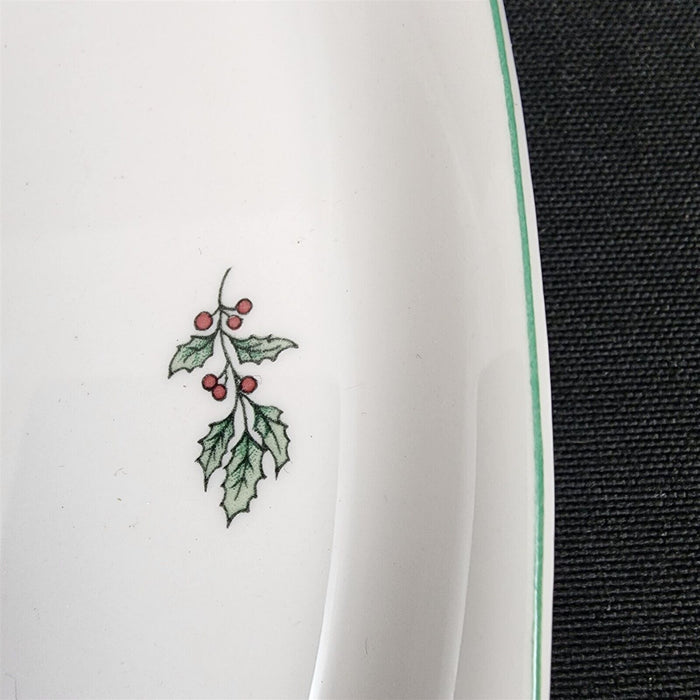 Nikko Cake Plate 11" Happy Holidays Christmas Tree Stars Presents Dishware
