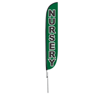 Nursery Feather Flag Green