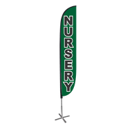 Nursery Feather Flag Green