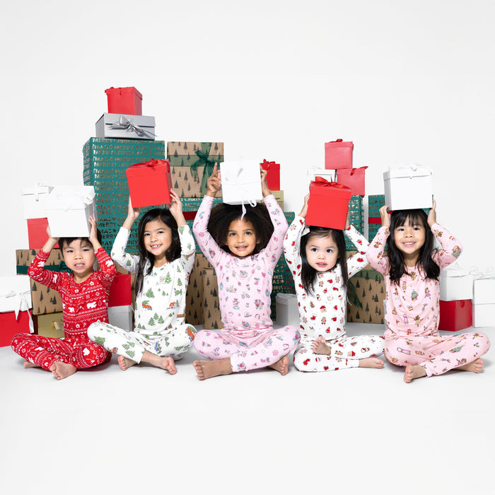 Nutcracker Pink Bamboo Kids Pajamas
