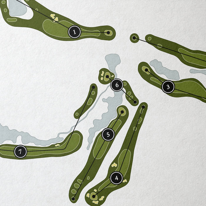 Oak Valley Golf Club | Golf Course Map | Close Up