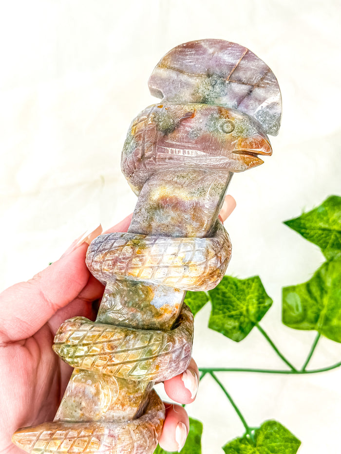 Ocean Jasper Snake Wand