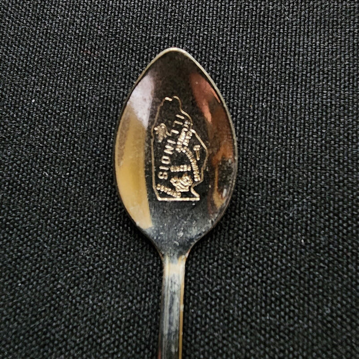 O'Hare Airport Chicago Collectible Travel Souvenir Spoon 4.5" Airplane Dangler