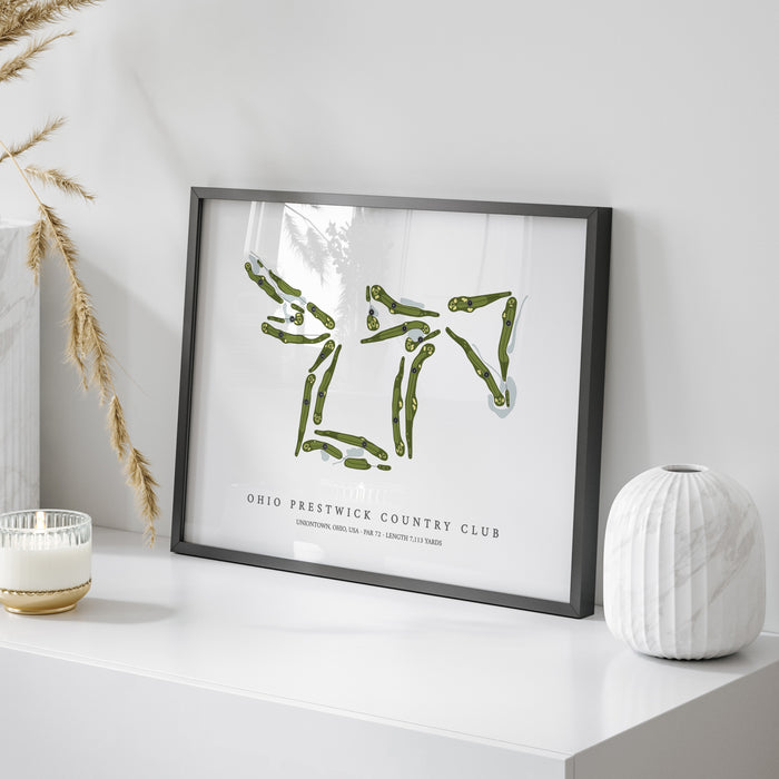 Ohio Prestwick Country Club | Golf Course Map | On Table