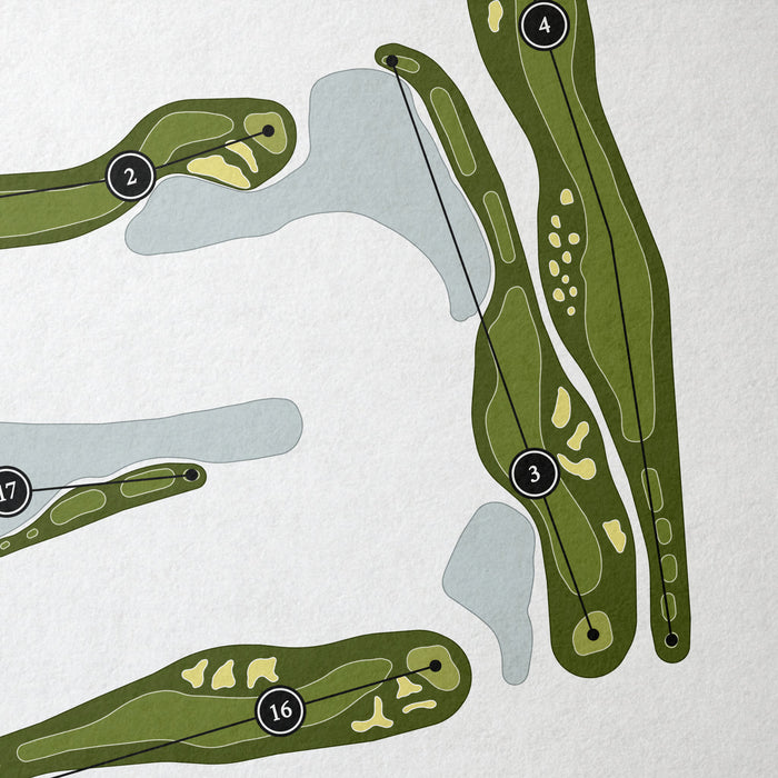 Olde Hickory Golf & Country Club | Golf Course Map | Close Up