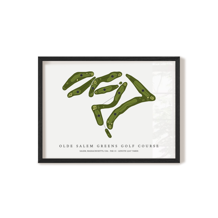 Olde Salem Greens Golf Course | Golf Course Map | Black Frame