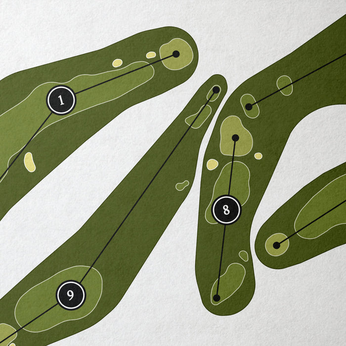 Olde Salem Greens Golf Course | Golf Course Map | Close Up