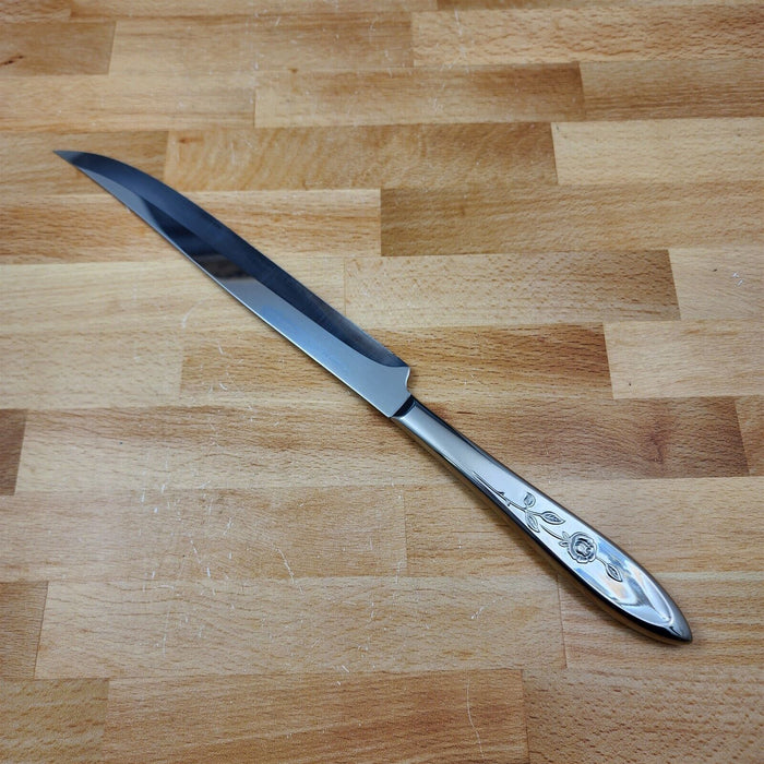 Oneida MY ROSE Blade Roast Carving Knife Community Stainless Flatware 13 3/4"