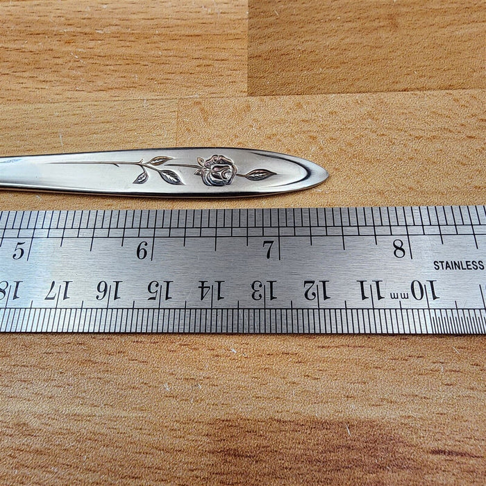 Oneida MY ROSE Ice Tea Spoon Set of 6 Community Stainless Flatware 7 1/2" (19cm)
