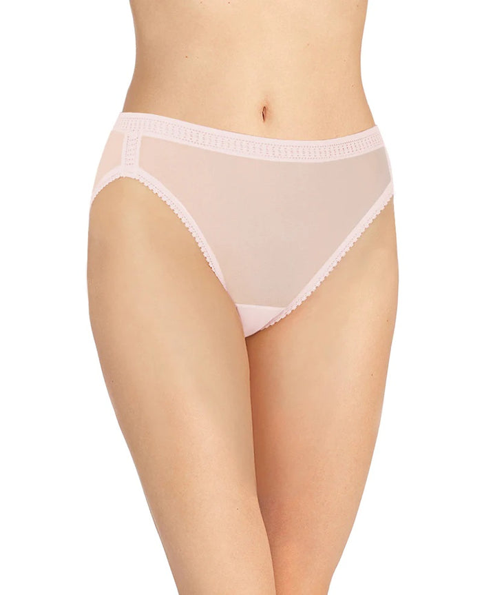 OnGossamer Mesh Hi Cut Brief Panties - 3012