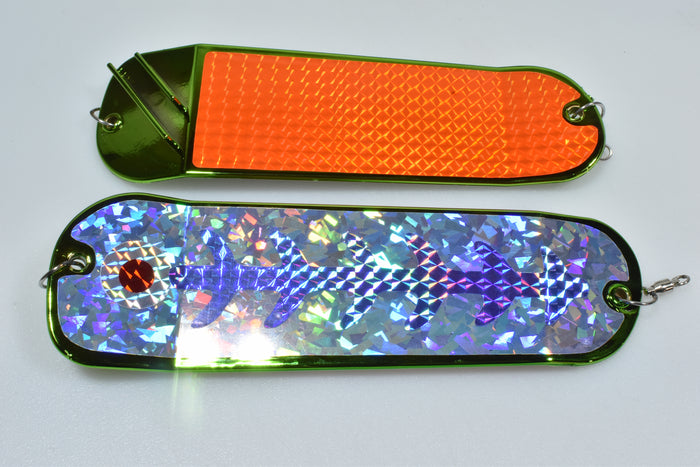 Orange Ice - 8.5" Double Finned Flasher