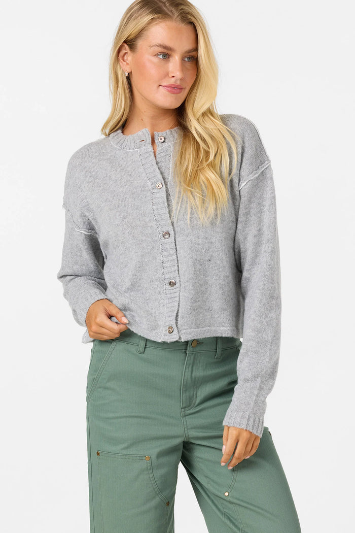 O'Neill O'Riginals Calder Long Sleeve Cardigan front view