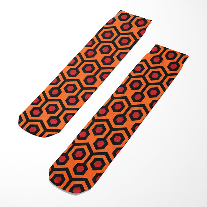 Overlook Hotel Carpet Socks