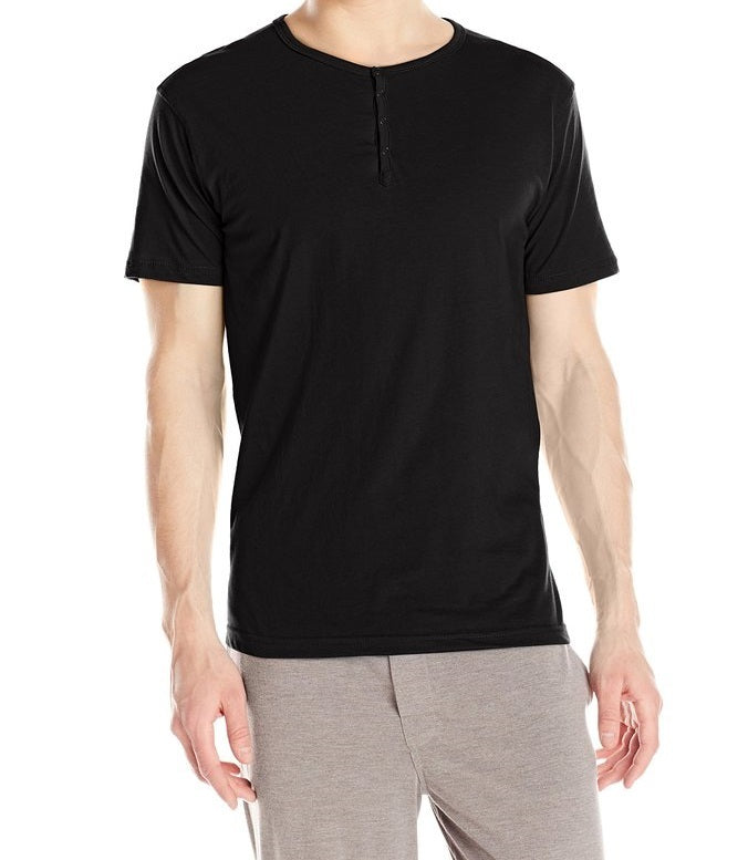 Papi Knit Jersey Short Sleeve Henley Shirt - 627105
