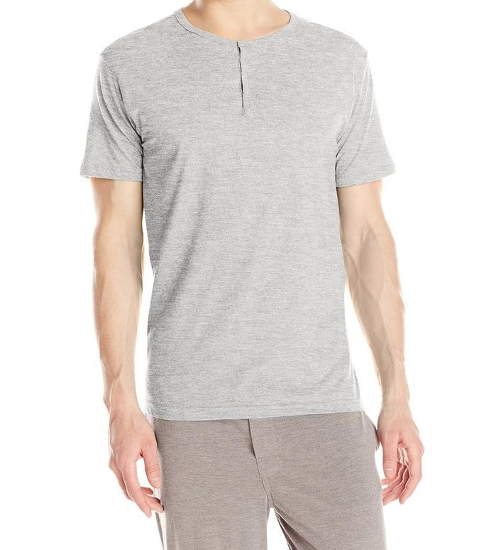 Papi Knit Jersey Short Sleeve Henley Shirt - 627105